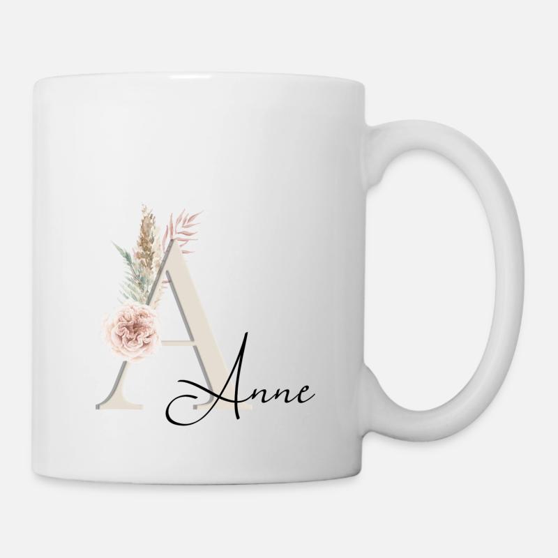 Anne Name Boho - Mug - white