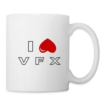 Ich hasse VFX - Tasse - Weiß - Rechts