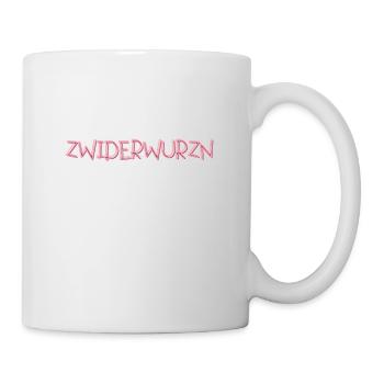 Zwiderwurzn. Echt bayerisch grantig. - Tasse - Weiß - Rechts