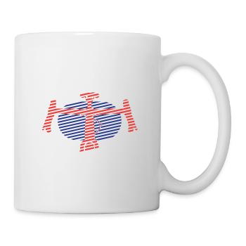 Design Vélo Gravel Vintage Rétro - Mug blanc - blanc - Droite