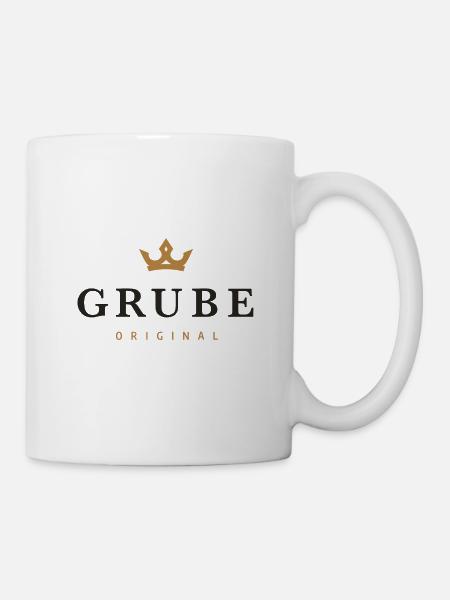 Grube Original Familienlogo - Tasse - Weiß