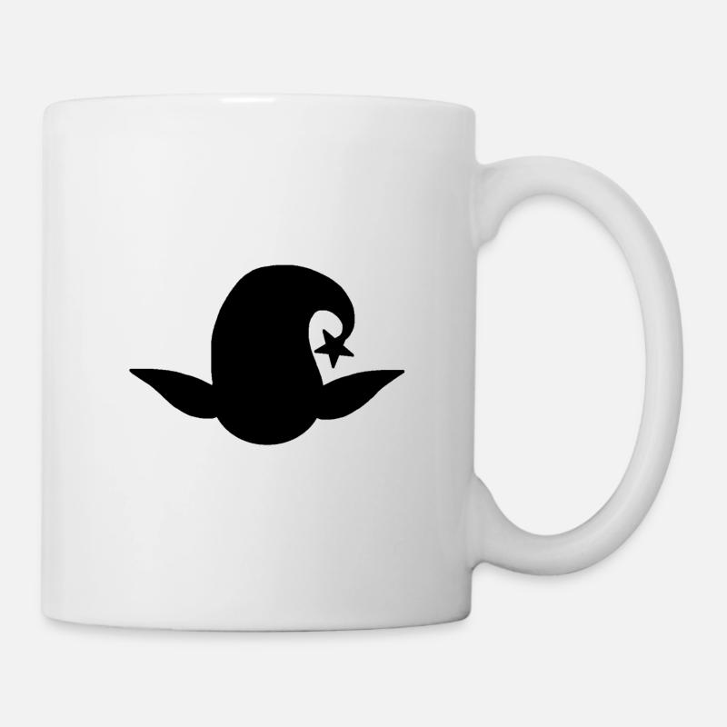 Silhouette des Lunali-Kopfes - Tasse - Weiß