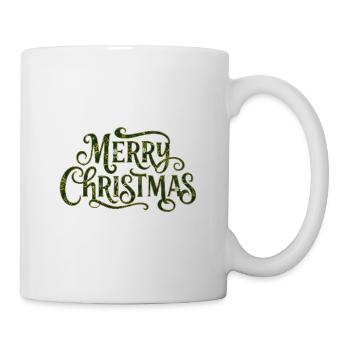 Message de Noël Vintage Vert - Mug blanc - blanc - Droite