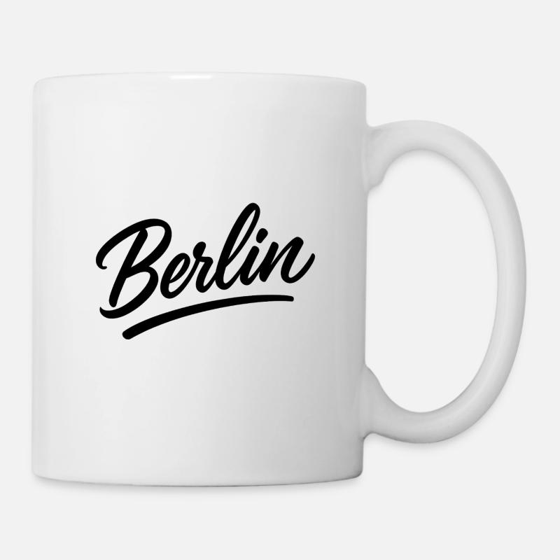Berlin Schriftzug im Script-Stil - Tasse - Weiß