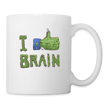 ilikebrain - Mug blanc - blanc - Droite
