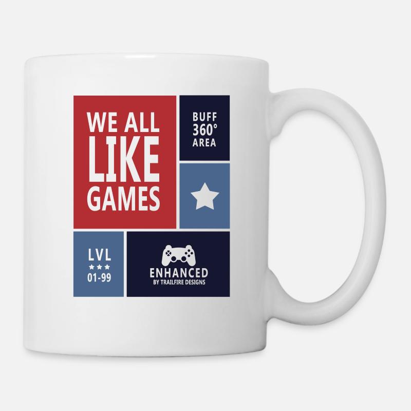 We all like games - Mug - white