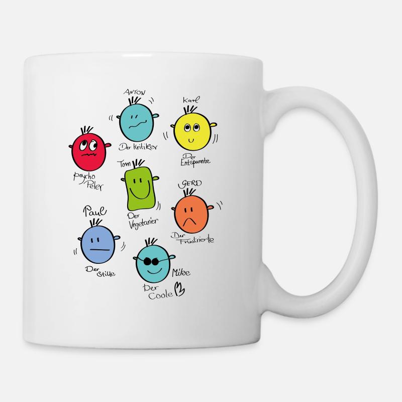smileys - Mug blanc - blanc