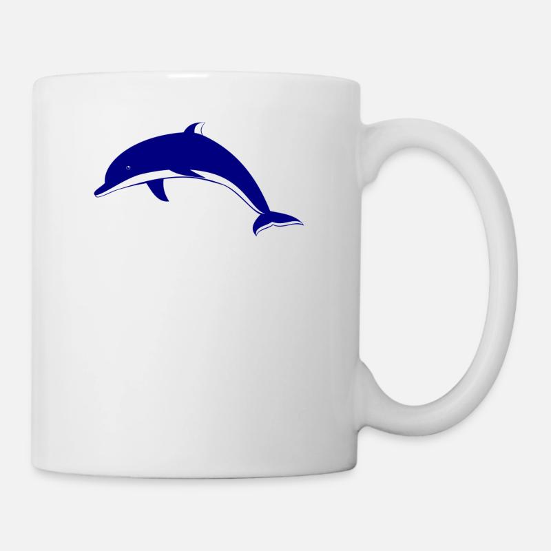 Delfin - Tasse - Weiß