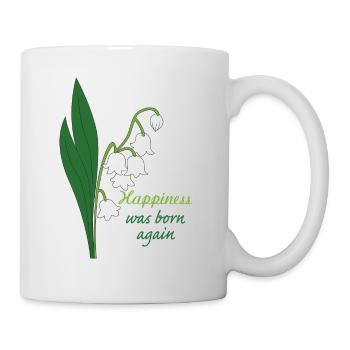 muguet fleur - Mug blanc - blanc - Droite