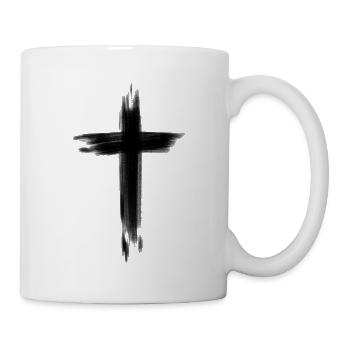 black cross - Mug - white - Right
