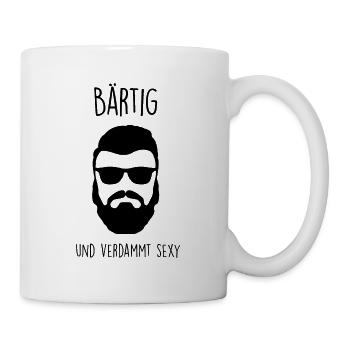 Barbe sexy et putain de cadeau de Bart Moustache - Mug blanc - blanc - Droite