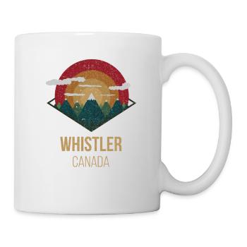Snowboard Ski Apres Alpen Whistler Canada Geschenk - Tasse - Weiß - Rechts