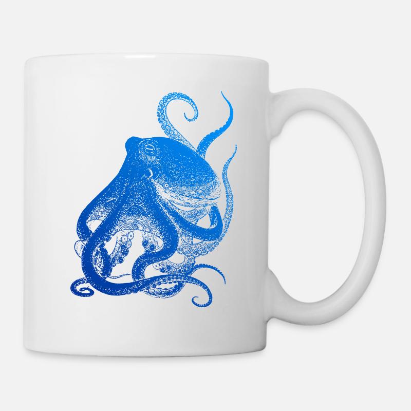 Octopus Tattoo - Tauchen Taucher Diver Dive - Tasse - Weiß