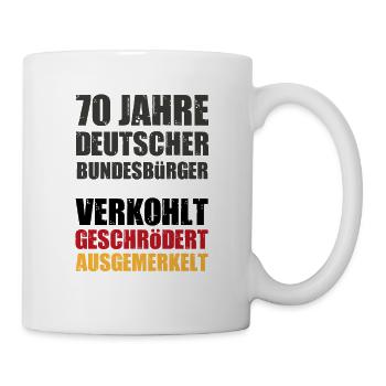Deutscher Bundesbürger Deutschland Politik Protest - Tasse - Weiß - Rechts
