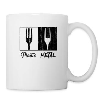 Cadeau drôle de rock de rocker fork heavy metal - Mug blanc - blanc - Droite