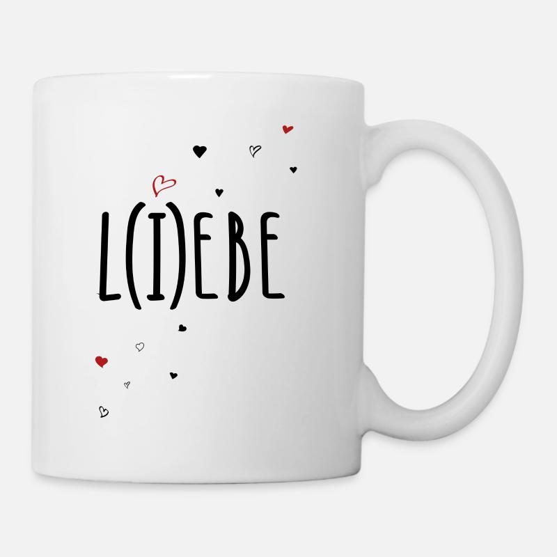 Liebe und Lebe - Tasse - Weiß