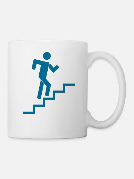 stairs runner - Tasse - Weiß
