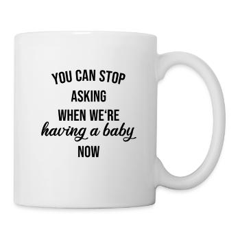Cadeau de grossesse pour bébé - Mug blanc - blanc - Droite