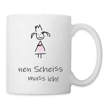 J’ai des trucs à faire! Fille noir - Mug blanc - blanc - Droite