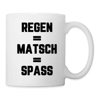 Matsch Motor Sport Motor Cross Schlamm Geschenk - Tasse - Weiß - Rechts
