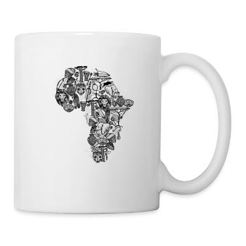 Afrika Löwe Savanne Safari Urlaub Geschenk Wüste - Tasse - Weiß - Rechts