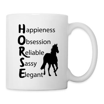 Equitation Horses Riding Equestrian Gifts - Mug - white - Right