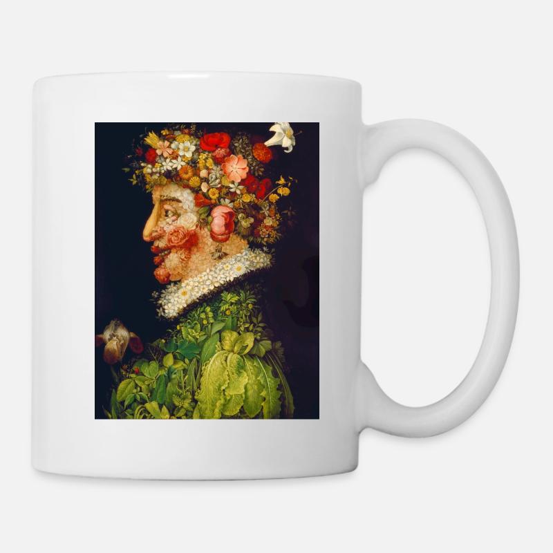 Guiseppe Arcimboldo - Der Frühling. 1563. - Tasse - Weiß