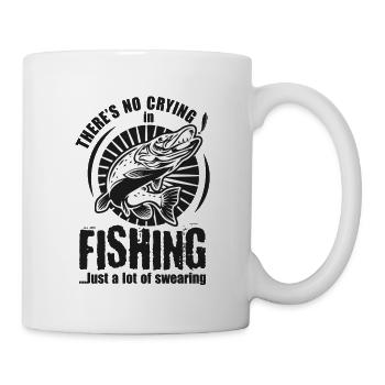 Angler Fischer Geschenke Angeln Fischen Angelsport - Tasse - Weiß - Rechts
