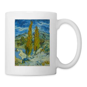 Vincent van Gogh - The poplars in Saint-Rémy. - Mug - white - Right