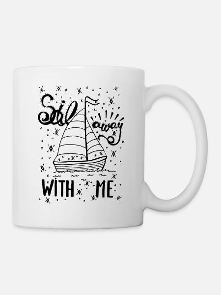 Sail away - Tasse - Weiß
