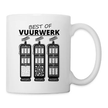 Feuerwerk Silvester - Tasse - Weiß - Rechts