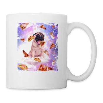 Pug Galaxy Tacos Pizza Burrito Idée Cadeau Chien - Mug blanc - blanc - Droite