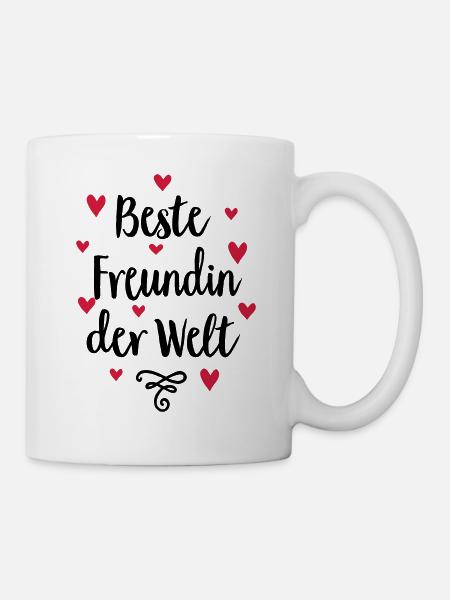 Beste Freundin der Welt - Tasse - Weiß