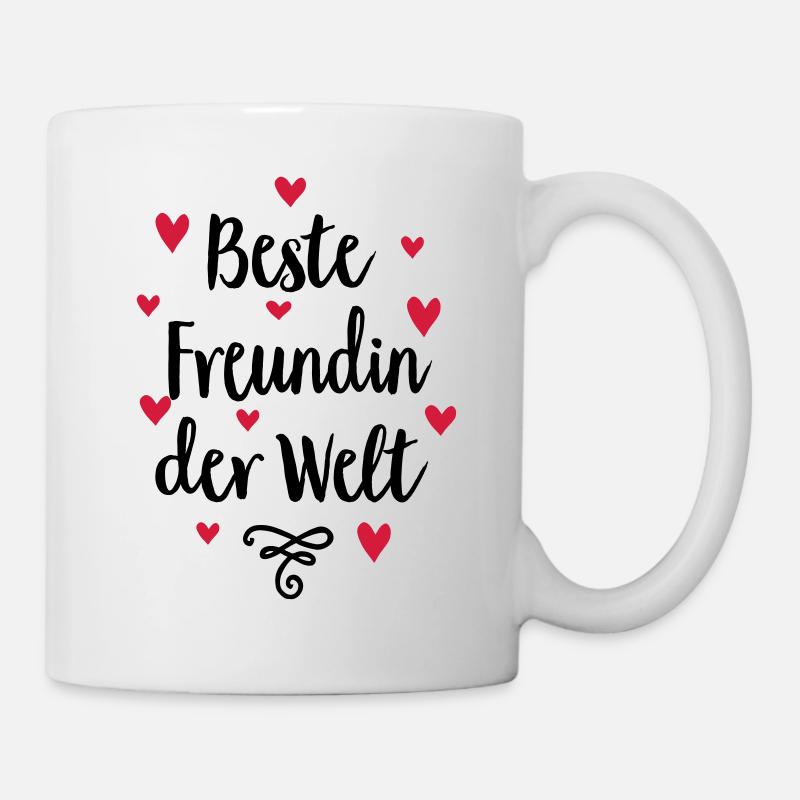Beste Freundin der Welt - Tasse - Weiß