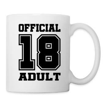 Anniversaire adulte de 18 ans - Mug blanc - blanc - Droite