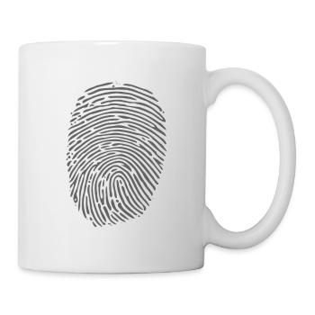 Empreinte digitale (sombre) - Mug blanc - blanc - Droite