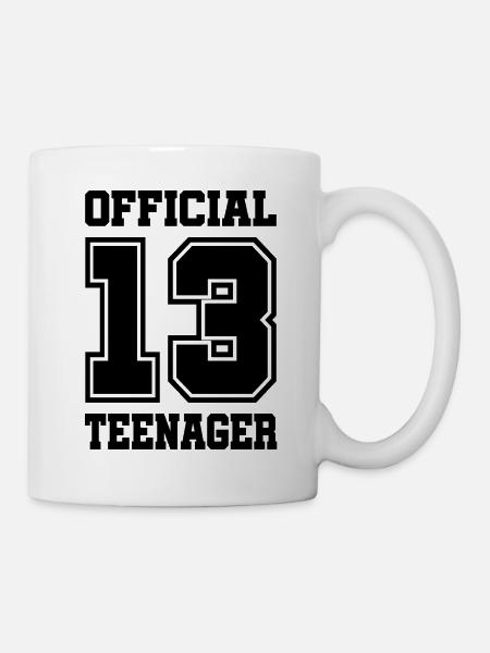 13 Jahre Geburtstag Teenager Geschenk - Tasse - Weiß