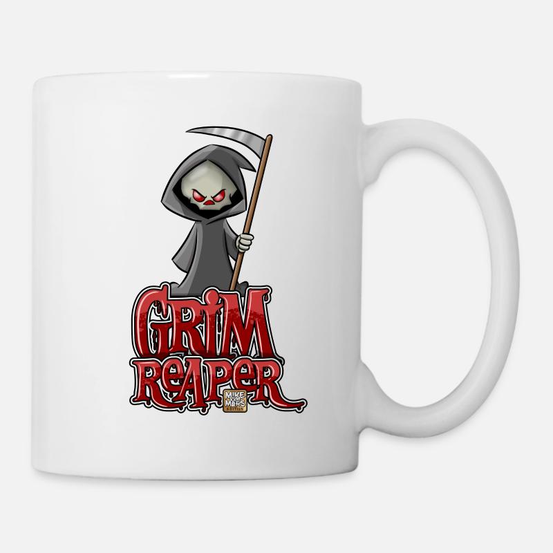 Cartoon Grim Reaper - Tasse - Weiß