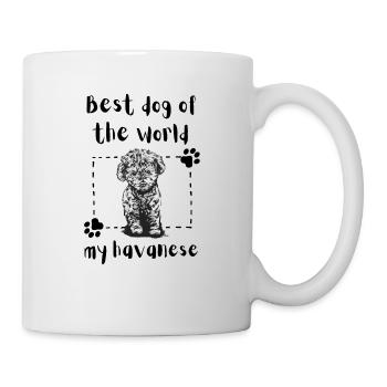 Best dog of the world Havanese Havanese saying - Mug - white - Right