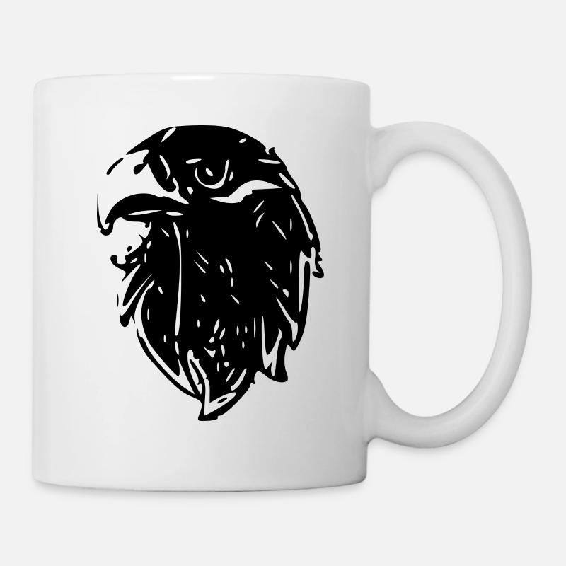 Corbeau Odin Tyr Wotan nodois Hugin Munin - Mug blanc - blanc