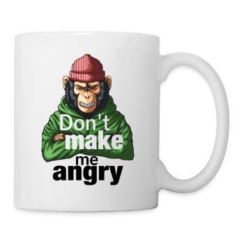 Anger angry impulsive aggressive hothead rage monkey - Mug - white - Right