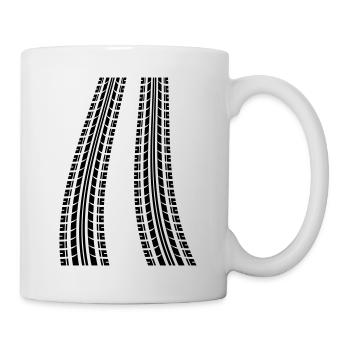 2 TIRE TRACKS TIRE TRACKS - Mug - white - Right