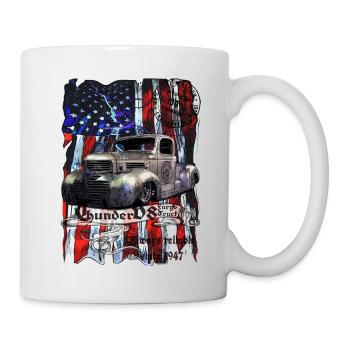 Camion Thunder V8 Fargo depuis 1947 100% satisfait - Mug blanc - blanc - Droite