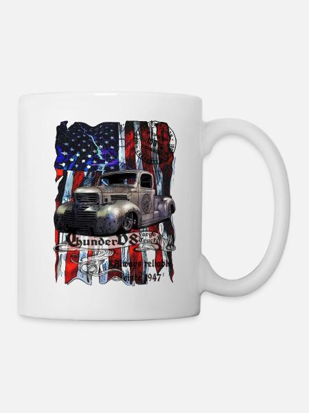 Camion Thunder V8 Fargo depuis 1947 100% satisfait - Mug blanc - blanc