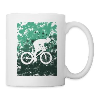 bike racing bike - Mug - white - Right