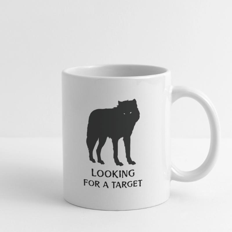 Wolf pattern looking for a target gift for men Mug