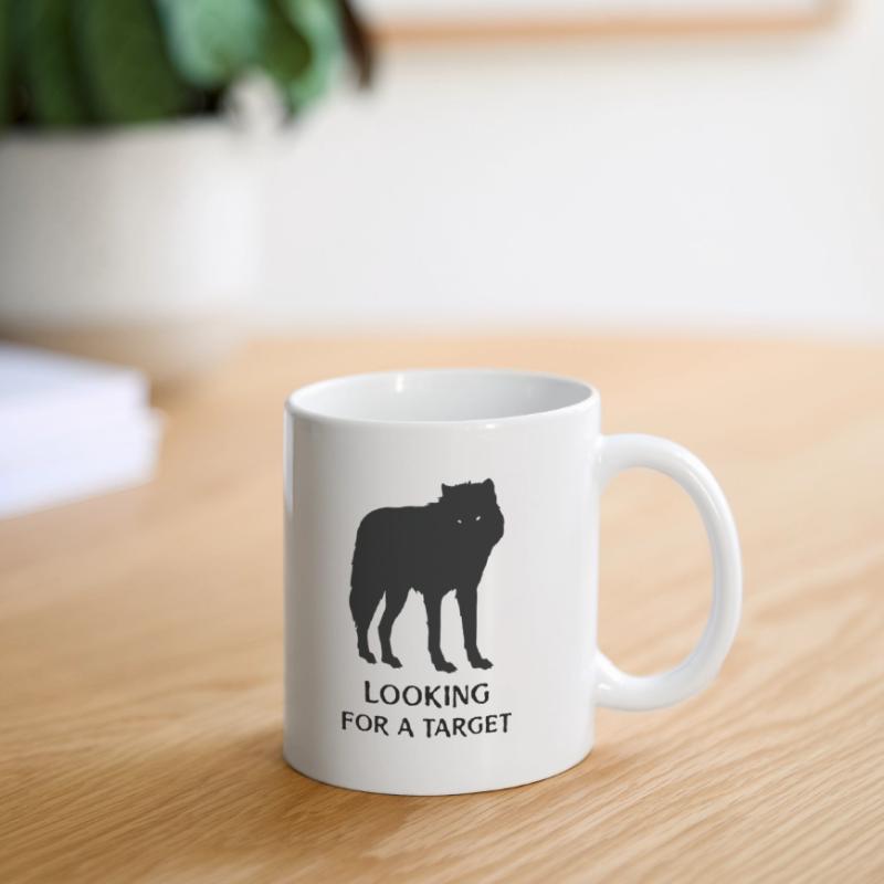 Wolf pattern looking for a target gift for men Mug