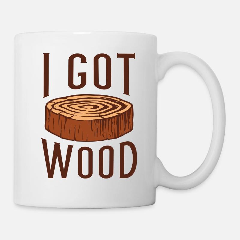 Ich habe Holz - Tasse - Weiß