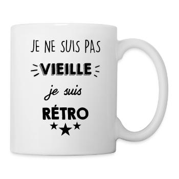 Je ne suis pas Vieille Je suis Rétro - Mug blanc - blanc - Droite