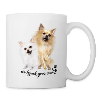 Deux chihuahuas, chiots, chiens - Mug blanc - blanc - Droite